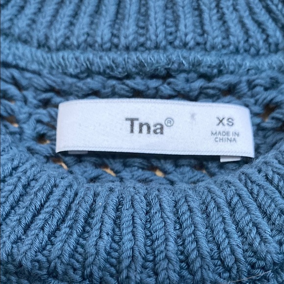 TNA Dusty Blue Knit Sweater - Picture 9 of 15